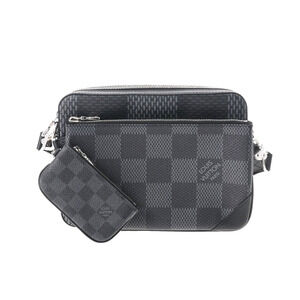 Louis Vuitton Damier Graphite Black Trio Messenger Bag Black Shoulder